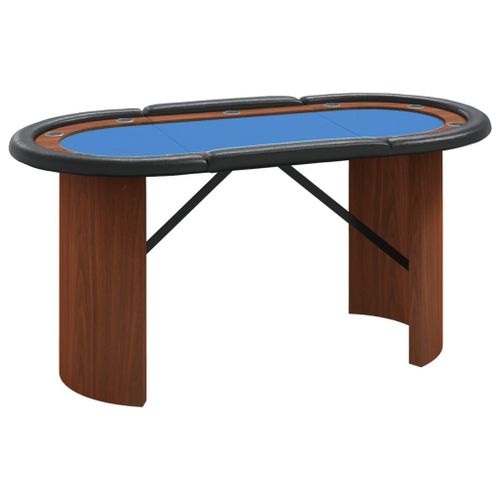Table De Poker 10 Joueurs Bleu 160x80x75 Cm Vidaxl Vidaxl