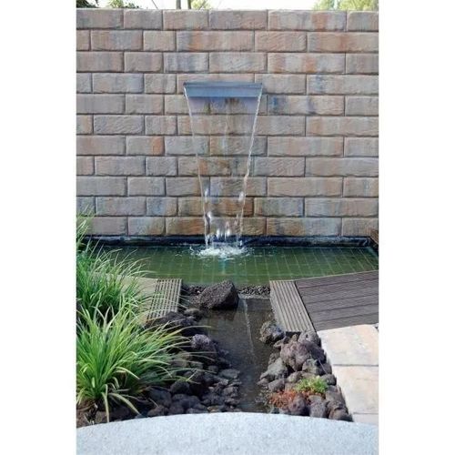 Ubbink Cascade Niagara De Jardin 60 Cm Acier Inox Et Éclairage Led