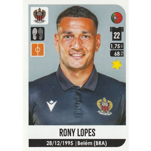 N° 360 - Stickers Image Vignette - Panini - Foot 2020 / 2021 - Rony Lopes - Ogc Nice - Football Ligue 1