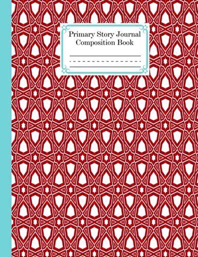Primary Story Journal Composition Book: Hexagons Cover | Handwriting Practice Notebook For Kids Boys And Girls, Blank Dotted Lined Notebooks, By Lynne Flynn, Size 8.5" X 11", 120 Pages