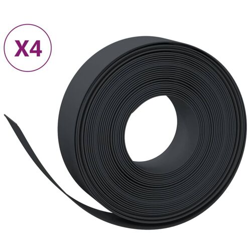 Bordures De Jardin 4 Pcs Noir 10 M 15 Cm Polyéthylène Vidaxl Vidaxl