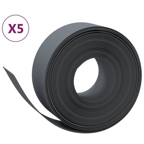 Bordures De Jardin 5 Pcs Gris 10 M 20 Cm Polyéthylène Vidaxl Vidaxl
