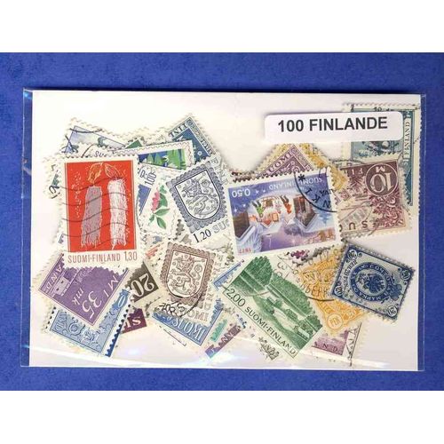 Finlande - 100 Timbres Differents Obliteres