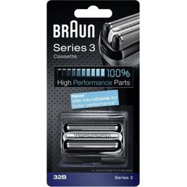 Tête de rasoir BRAUN Cassette 32B series 3 noir