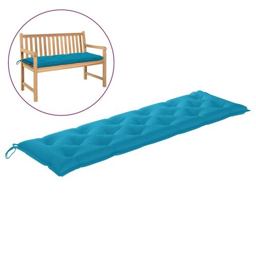 Coussin de banc de jardin Bleu clair 180x50x7 cm Tissu vidaXL vidaXL
