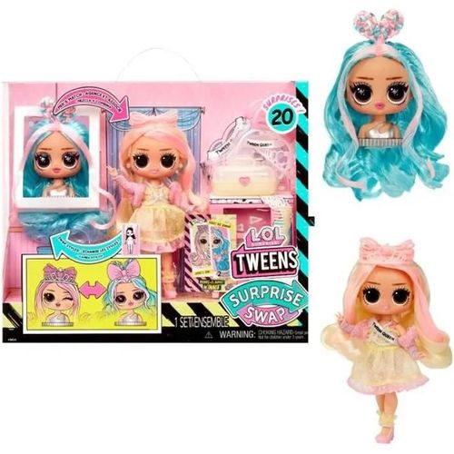 Tweens L.O.L. Surprise Tweens Surprise Swap Poupée Mannequin- Braids-2-Waves Winnie