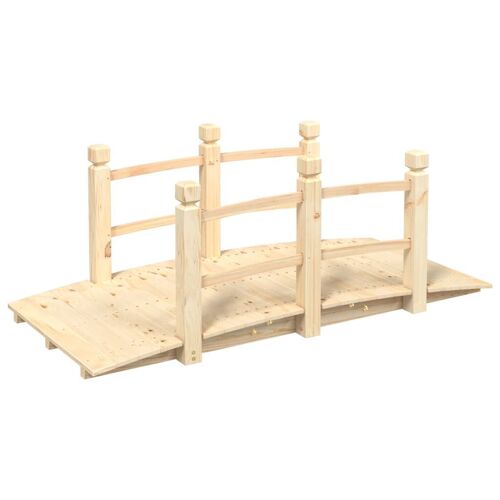 Pont de jardin avec garde-corps 150x67x56cm bois massif épicéa vidaXL vidaXL