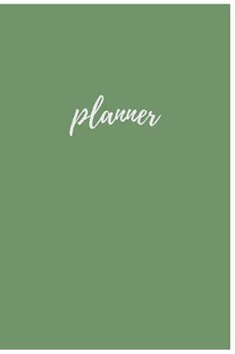 Daily Planner Book Cactus Green - Line Paper: 6"9" 120 Pages Planner, Rulled Paper, Green Planner, Daily Journal, Undated Planner, Lined Paper, 2021 Planner, 2022 Planner, Plan06