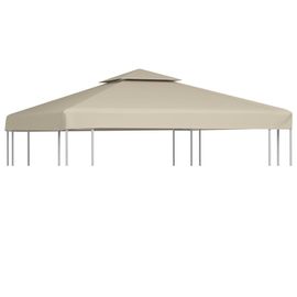 Recouvrement De Remplacement D'auvent 310 G/M² 3 X 3 M Beige