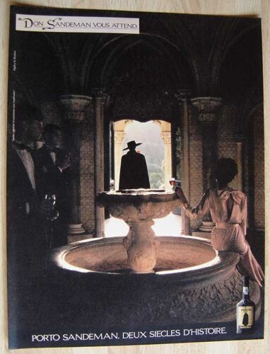 Publicité Papier - Porto Sandeman De 1986