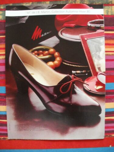 Publicité Ancienne (Septembre 1980) Pour La Collection Automne-Hiver Des Chaussures "M" De J.B. Martin Dans Les Magasins Printemps" (Publicité Unicom - Rennes)