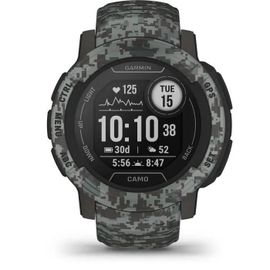 Garmin Instinct 2 - Camo Edition - 45 mm - camouflage graphite - montre de sport avec bracelet - silicone - taille du poignet : 135-230 mm - monochrome - 32 Mo - Bluetooth, ANT+ - 52 g