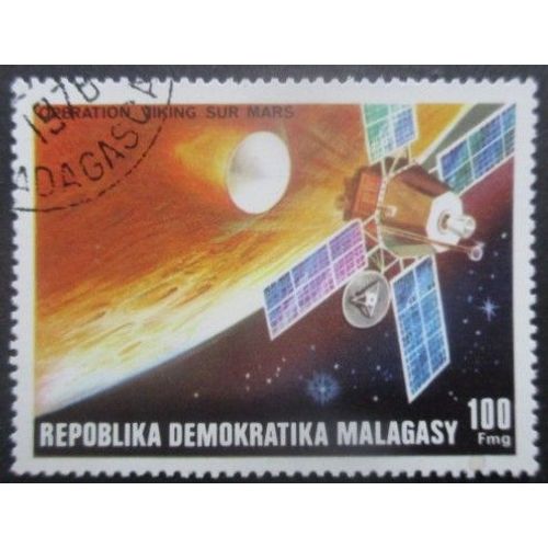 Madagascar N°601 Viking Sur Mars Oblitéré