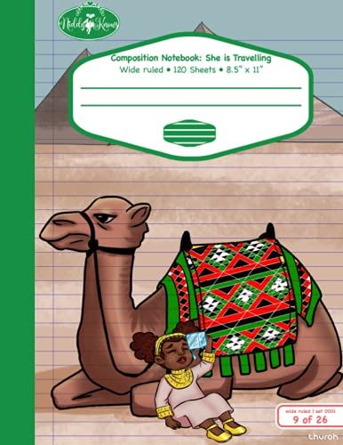 Niddy Knows Composition Notebook: She Is Abroad, 120 Pages, 8.5'' X 11'', Wide Ruled (Niddy Knows 8.5" X11" Wide Ruled Composition Notebooks)