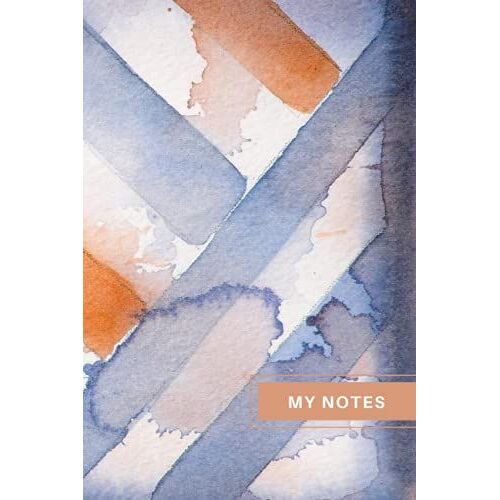 My Notes: Lined Paper Journal- (Medium - 6 In X 9 In) Watercolor Paperback Lined Notebook