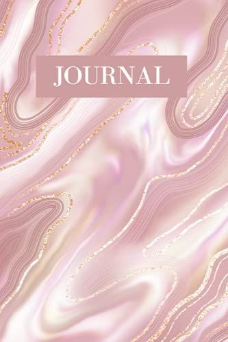 Journal, Lined Journal / Notebook, Elegant Marble 6" X 9", Perfect For School, Office & Home: Cute Journal For Journaling,