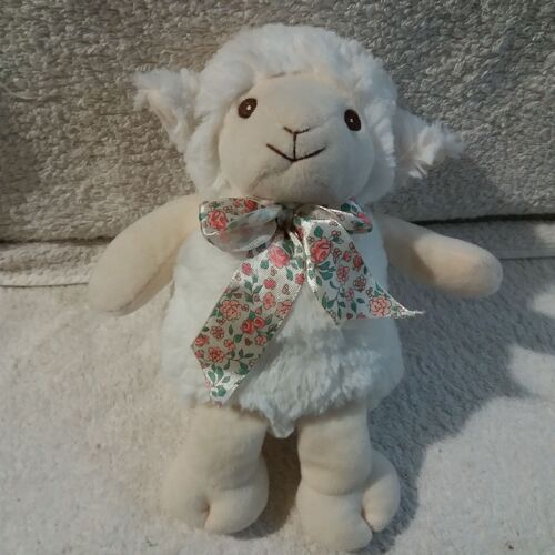 Doudou Mouton À Cravate Cotton Blue