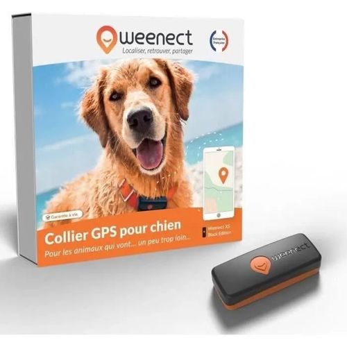 Traceur GPS pour Chien - Weenect XS (Black Édition 2023)