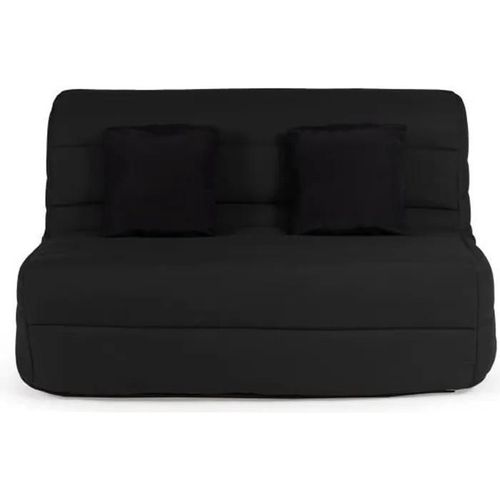 Dunlopillo Banquette Bz - Tissu Noir + 2 Coussins Noir - L 140 X P 99 X H 98 Cmalice