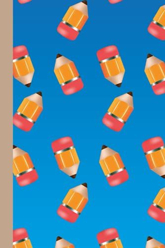 Kids Pencil Notebook - Lined White Paper Notebook -120 Pages Of 15.24 X 22.86cm, 6"X9"