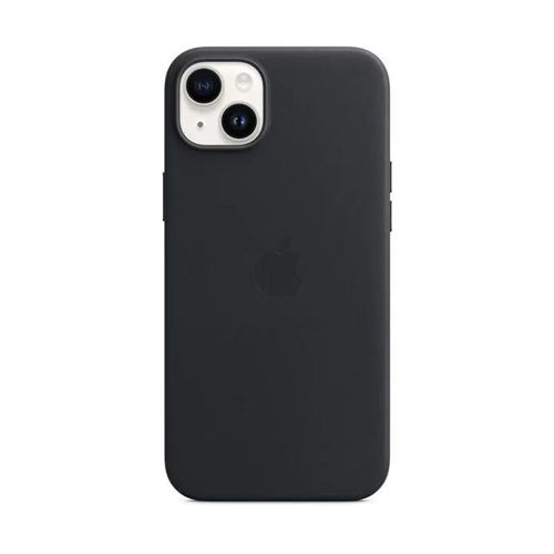 Apple - Coque De Protection Pour Téléphone Portable - Compatibilité Avec Magsafe - Cuir - Noir Minuit - Pour Iphone 14 Plus