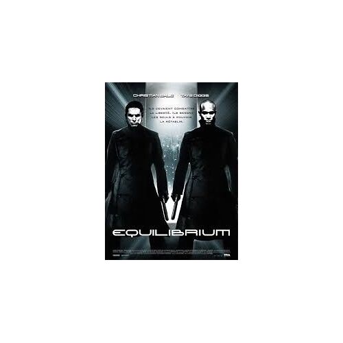 Equilibrium - Christian Bale - Taye Diggs - Kurt Wimmer - Affiche De Cinéma Pliée 60x40 Cm
