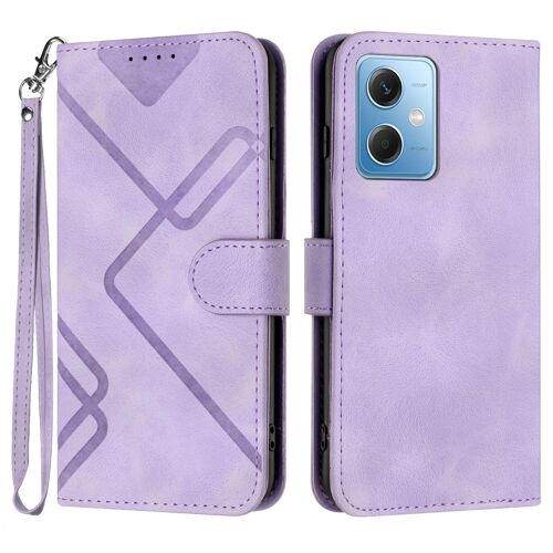 Coque Pour Xiaomi Redmi Note 12 5g,Etui En Cuir Pu Portefeuille Magnétique Coque Pour Xiaomi Redmi Note 12 5g,Antichoc Housse De Protection Avec Fente Carte Und Flip Béquille,Violet
