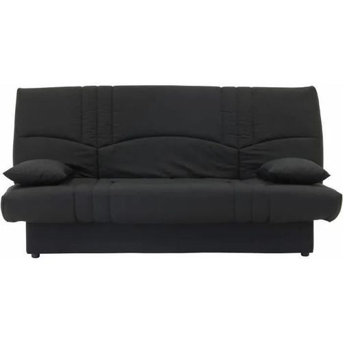 Dream Banquette Clic Clac 3 Places - Tissu Noir - Style Contemporain - L 190 X P 92 Cm