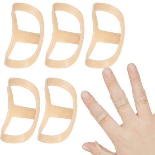 Attelle De Doigt Pour Doigt À Ressort Avec Différentes Tailles, Paquet De 5 Beige Size 6+7+8+9+10