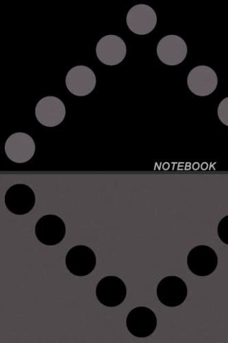 Notebook: A 6 X 9 Blank Lined Journal With 120 Pages (Pure Black)
