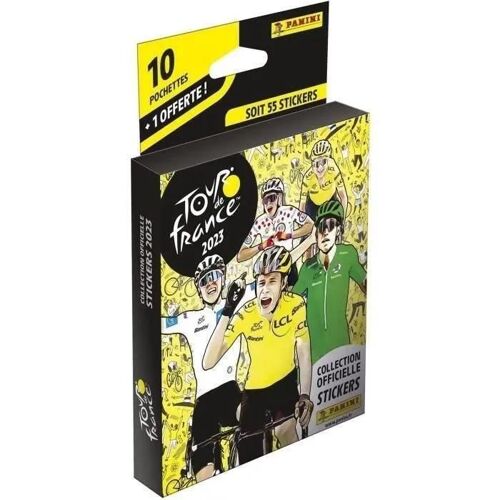 Stickers Tour De France 2023 - Blister 10 Pochettes + 1 Offerte