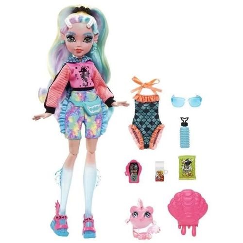 Monster High - Poupée Lagoona Blue Et Son Animal De Compagnie