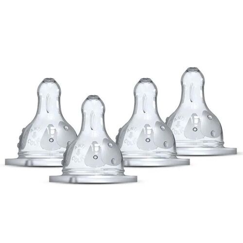 Lot De 4 Tétines Rondes Dodie Initiation - Débit 2