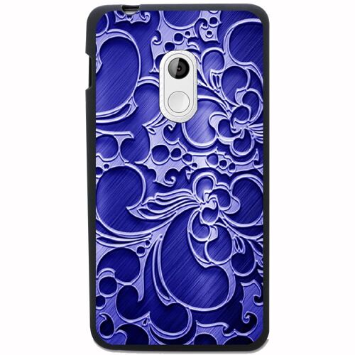 Coque Souple Pour Acer Liquid Z200 Avec Impression Motifs Arabesque Bleu