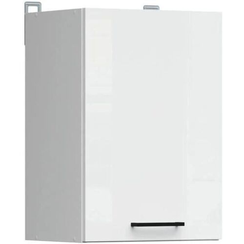 Junona Meuble Haut 40 Cm - 1 Porte - Blanc Brillant