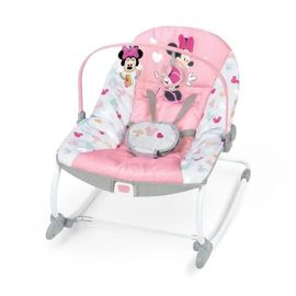 Transat Bright Stars Disney Baby Minnie - Evolutif - 2 Positions Inclinaison - 61 X 86 X 71 Cm - Rose Multicolore - Des La Naissance