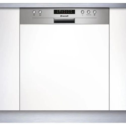 LAVE-VAISSELLE ENCASTRABLE BRANDT LVE334X - 13 COUVERTS - L60CM - 44 DB - INOX