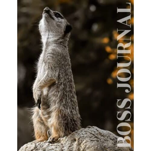 Boss Journal - Ungulungu: Elegant Modern Writing Journal/ Planner/ Diary. Meerkat Cover Design. South African Wildlife Inspired. Generous 192 Page, Large Size, 8.5x11" (21.59x27.94 Cm).