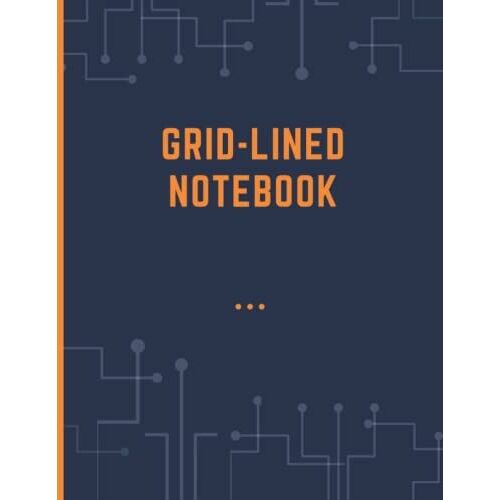 Grid-Lined Notebook: Journal, Diary ,Large Size