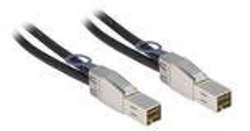 Inter-Tech - Câble externe SAS - SAS 12Gbit/s - 36 pin 4x Mini SAS HD (SFF-8644) (M) pour 36 pin 4x Mini SAS HD (SFF-8644) (M) - 1 m - noir