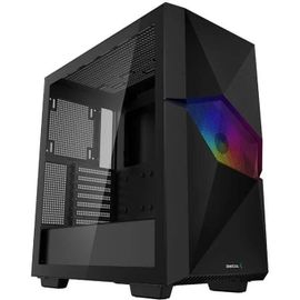 Boitier PC Moyen Tour ATX DeepCool Cyclops RGB avec panneau vitré - Noir