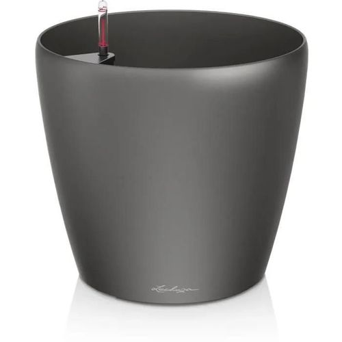 Pot Rond Lechuza Premium Ls Anthracite Métallisé Ø70 X H.64 5 Cm
