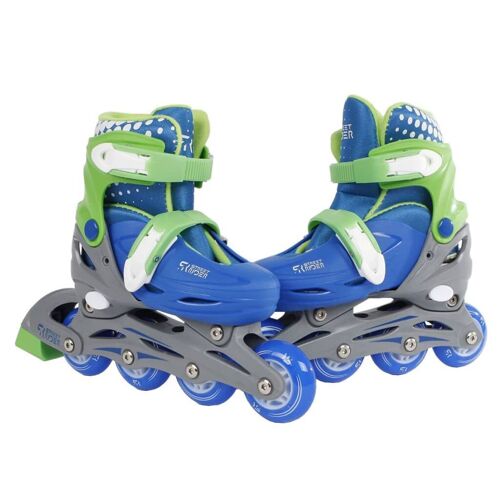 Patins À Roues Alignées Réglables Bleu Pointure 31-34 Street Rider