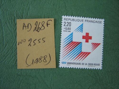 Ad 268 F // Timbre France Neuf 1988*N° 2555 "125 E Anniversaire De La Croix-Rouge