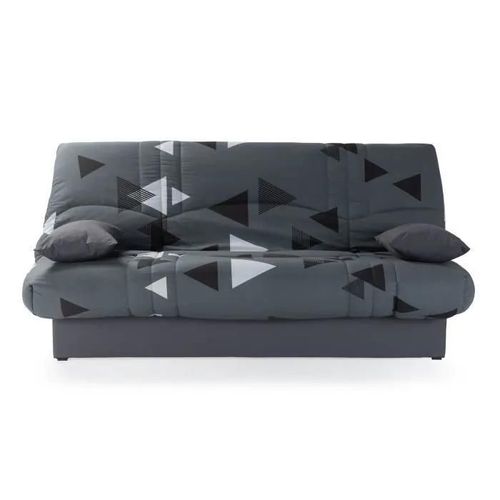 Banquette Clic Clac 3 Places - Tissu Bikini Gris - Style Contemporain - L 190 X P 92 Cm - Dream