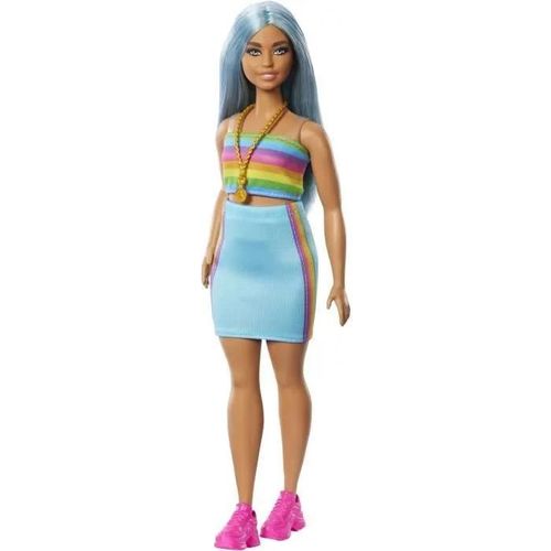 Barbie-Barbie Fashionistas-Poupée Cheveux Bleus 65ème Anniversaire