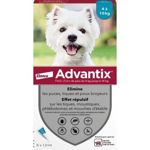 Solution Advantix Petit Chien 6 Pip.
