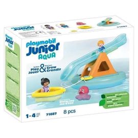 Playmobil Junior 71687 - Île De Bain Avec Toboggan Aquatique