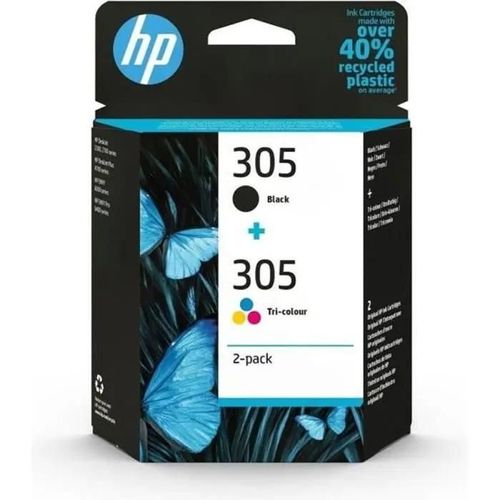 HP 305 2-pack - Pack de 2 cartouches d'encre - noir, couleurs