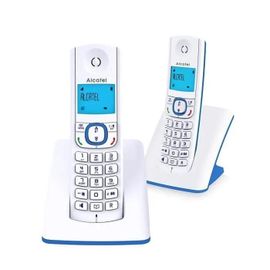 Alcatel Classic F530 Duo - Téléphone sans fil avec ID d'appelant - DECT - bleu + combiné supplémentaire